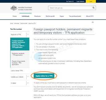 ato-foreign-passport-holders オーストラリア税務局 Tax File Number申請ページ3