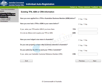 ato-individual-auto-registration-5 オーストラリア税務局 Tax File Number申請ページ7