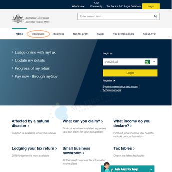 australian-taxation-office-top-page オーストラリア政務局公式サイト トップページ