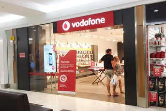 vodafoneショップ オーストラリア携帯電話大手Vodafoneのショップ